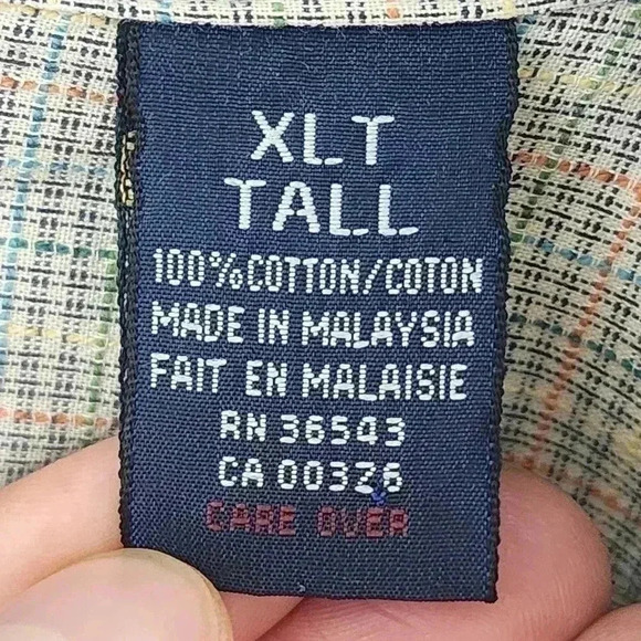 Vintage GANT Boston Cord Checker Textured Button Up Short sleeve Men's Shirt - Picture 7 of 9